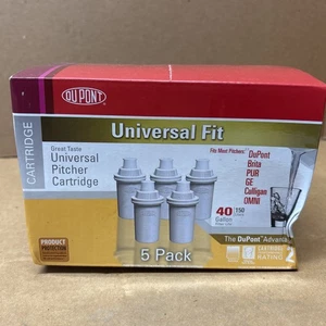 5 Pack Dupont Universal Fit 40 Gallon Pitcher Cartridge Filter WF-PTC055, new - Picture 1 of 4
