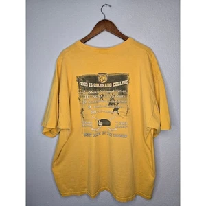 Camisa de hockey universitaria vintage de Colorado NCHC para hombre 3XL camiseta amarilla tigre - Imagen 1 de 16