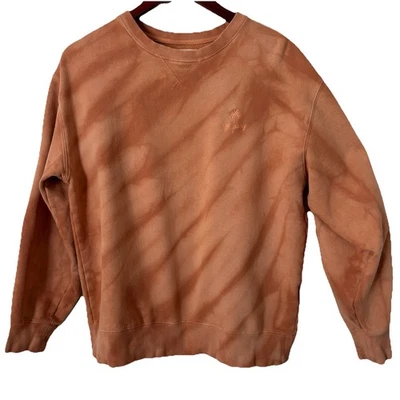 Billabong Women’s Tie Dye Crewneck Sweatshirt Medium Orange Graphic Skate Beach - Image 1 of 4