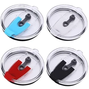 30oz Tumbler Lids Cover Replacement 4 Pack Spill proof Splash Resistant Trave... - Bild 1 von 8