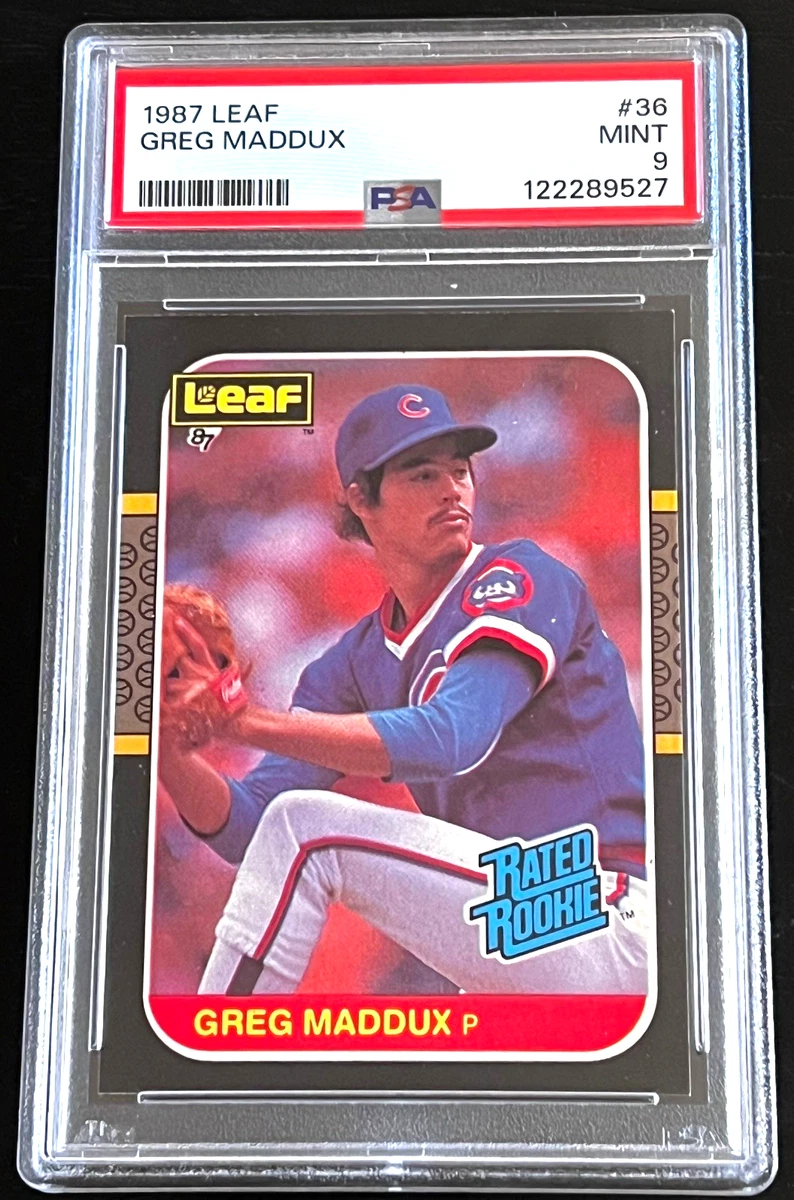 Baseball Mints Greg Maddux BRAVES HOF Signed Auto 1987 Topps