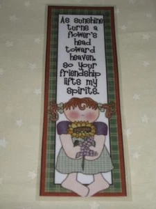 PRIMITIVE FRIENDSHIP LAMINATED BOOKMARK - Picture 1 of 1