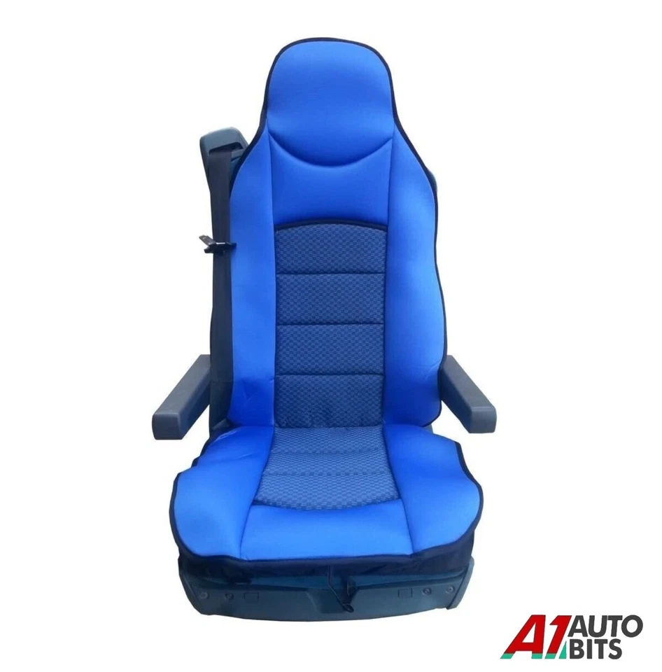Blue Premium Comfort Padded Seat Cover For Renault Premium Truck 2012+ — 第 1/3 张图片
