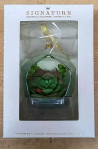 Hallmark Signature Christmas Ornament Succulent Terrarium, Glass - Picture 1 of 7