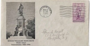 Unknown Cachet Rhode Island Tercentenary # 777, Planty 777-41 - Picture 1 of 1
