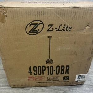 Z-Lite 490P10-OBR Chloe 10" Wide Pendant - Olde Brass - Picture 1 of 1
