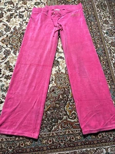 Pantalones de chándal Juicy Couture rosa medio acampanados DEFECTUOSOS para adultos - Imagen 1 de 16