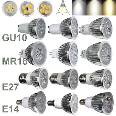 Dimmable LED Spotlight Bulbs MR16 GU10 E27 E14 9W 12W 15W 220V 240V Lamps - Image 1 of 4