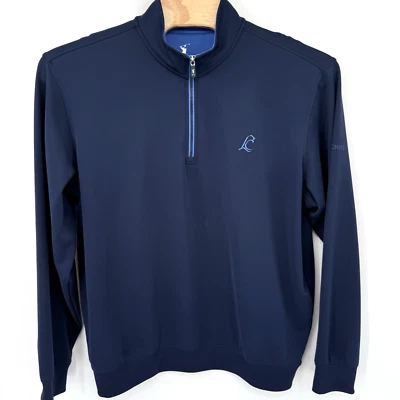 FAIRWAY & GREENE Men’s Size XXL Golf Pull Over 1/4 Zip F&G Tech Navy Blue LOGO - Image 1 of 4