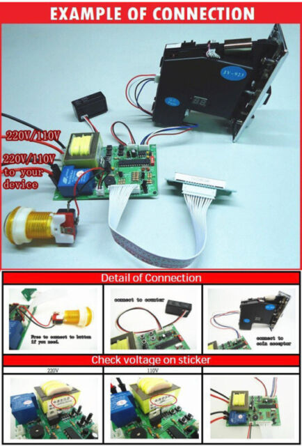 Funchic Coin Operated Control Box Coin Operated Timer Control Power Supply  Electronic Device Coin Selector Acceptor Timer Programmable Multi Coin  Selector for Vending Machine Electronicial Device 110V: : Tools &  Home Improvement