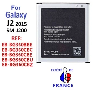 BATTERIE pour SAMSUNG GALAXY J2 SM-J200 EB-BG360BBE CBC CBE CBU CBZ akku battery - Foto 1 di 1