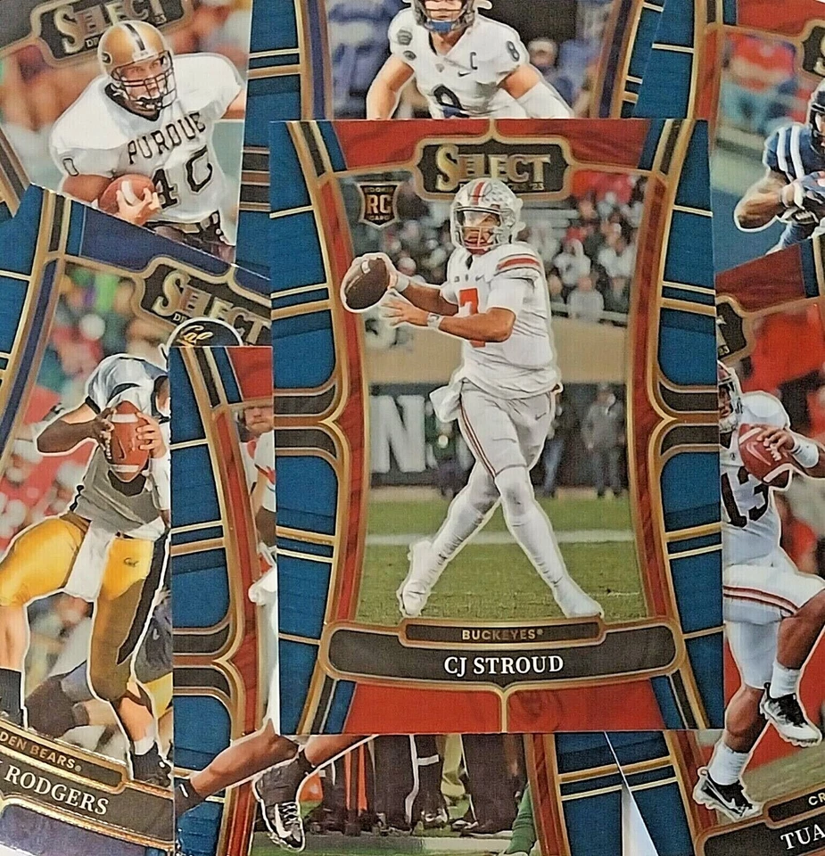 2023 PANINI SELECT DRAFT PICKS FOOTBALL  STROUD - ROOKIES - LASER PRIZM - INSERT - Image 1 of 1