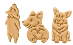 Tagliabiscotti Corgi - simpatico a forma di seduta, sonno e culo in acciaio inox. - Foto 1 di 3