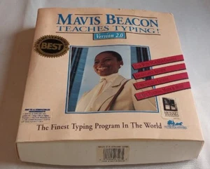 Mavis Beacon TEACHES TYPING BIG BOX Windows 3.0 IBM PC Computer 5.25" Floppy - Picture 1 of 5