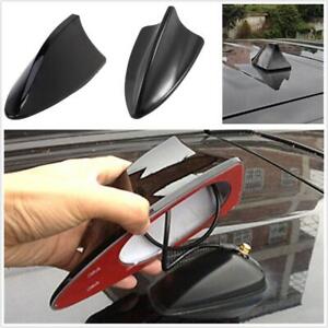Black ABS Car Vehicles Roof Special Radio FM Shark Fin Antenna Aerial Signal Kit