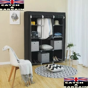 Tragbarer Schrank Aufbewahrung Kleiderschrank Organizer Vliesstoff Kleiderschrank (E296 - Bild 1 von 15