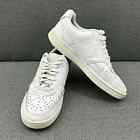 Nike Court Vision Men’s Leather Triple White Low Shoes CD 5434-100 M8 Or W 9.5