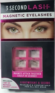 Lashes 3 Second Magnetic Reusable & Secure False Lashes "AS SEEN ON TV" - Picture 1 of 3