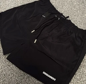 🔸Dsquared2 ICON Swim Shorts In Black🔸Brand New With Tags🔹SIZE XXL🔹 - Picture 1 of 3