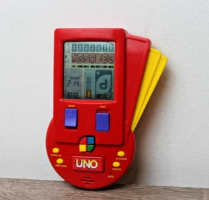 UNO Juego de Cartas Electrónico Portátil LCD Mattel Vintage Años 90 1999 PROBADO FUNCIONA - Imagen 1 de 3