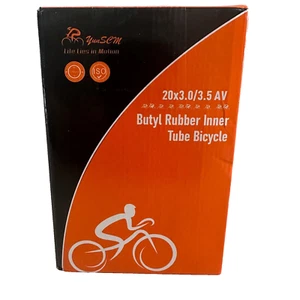 YUN SCM Butyl Rubber Inner Tubes Bicycle 26 x 1.75/2.125AV Lot Two New - Picture 1 of 5