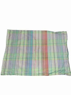Ralph Lauren University Shirting Madras Plaid Standard Pillow Sham 100% Cotton - Image 1 of 4
