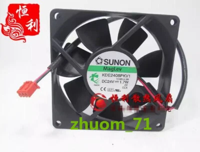 1PC SUNON KDE2408PKV1 24V 1.7W 8020 8CM inverter cooling fan - Image 1 of 2