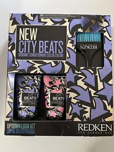 New Redken City Beats Color Cream Ballet Pink Indigo Skyline Uptown Look Kit