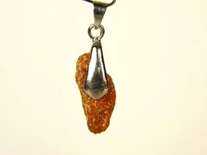 Dije colgante ámbar báltico crudo sin pulir marrón piedra natural genuino 1269 - Imagen 1 de 10