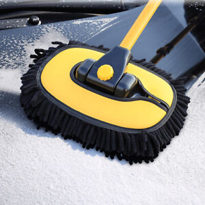 Brosse de nettoyage de voiture longue poignée vadrouille de nettoyage accessoires d'entretien automatique (tête de brosse)