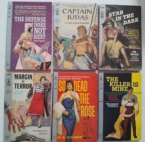 1950's / 1960's Mixed Lot of Paperbacks x6 Pocket Books NY All are 1st Printing - Bild 1 von 9