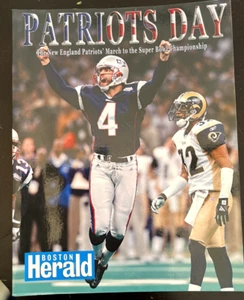 Patriots Day New England Patriots Super Bowl Champions Football Boston Herald - Picture 1 of 3