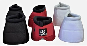 J5 EQUINE Pferdellocke übergreifende Stiefel keine Drehung alle Größen Farben Huf Pferd - Bild 1 von 12