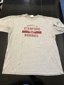 Vintage Property Of Stanford University Cardinal Baseball Shirt XL Team Issued - Picture 1 of 6