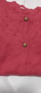 NEXT Weihnachten Mandarine Pointelle Baumwolle Strickjacke 4 - 5 Jahre - Bild 1 von 1