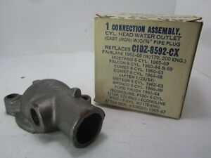 60-83 Ford Mercury 6cyl Water Outlet Casting BOWMAN PRODUCTS C1DZ-8592-C