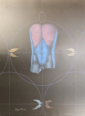 Paul Wunderlich, Abstrakter Mann, Lithografie, signiert - Bild 1 von 4