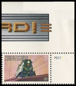 US 3334 All Aboard Congressional 33c plate single UR P2222 MNH 1999 - Picture 1 of 1