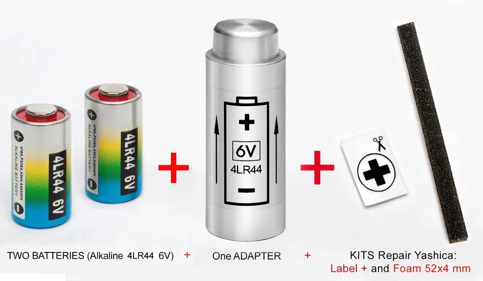 Yashica Electro 35 G GT GL GS GSN GTN AX Mg-1 Adaptor 2 Batteries Kit