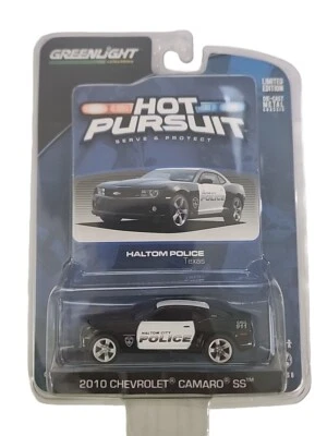 Greenlight 42650-E Hot Pursuit 2010 Chevy Camaro SS Haltom Police Texas 1/64 - Image 1 of 3