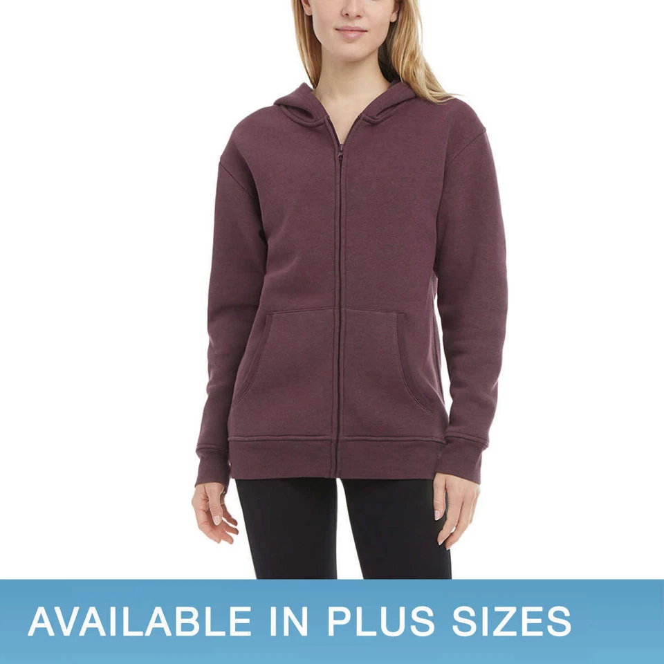 Danskin Full Zip Hoodie Women's Medium Purple Heather Hooded Jacket GUC