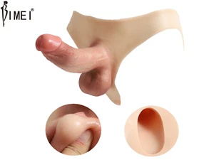 BIMEI Silicone Wearable Dildo Panties Realistic Flexible Penis for Unisex #13 - Picture 1 of 16