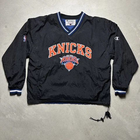 Vintage Champion New York Knicks Reversible Windbreaker Jacket NBA Adult XL Cover