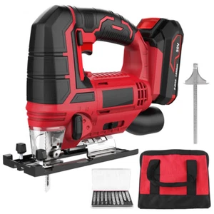 20V Electric Cordless Jigsaw Kit Variable Speed Quick 10PCS Blades Tool Bag /New - Picture 1 of 6
