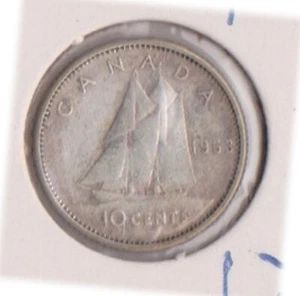(H205-112) 1963 Canada 10c coin (DL) - Picture 1 of 1