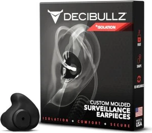 Decibullz Surveillance Earpieces + Isolation | Black - Picture 1 of 7