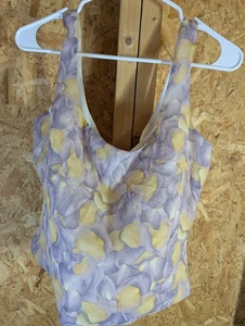 Camiseta sin mangas floral Kay Unger talla 10 - Imagen 1 de 5
