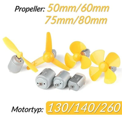 Miniatur Elektro- Motor Elektromotor Gleichstrommotor Minimotor klein Propeller - Bild 1 von 4