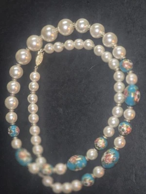 Calcomanía floral japonesa cuentas imitación perla Foto 1 de 4