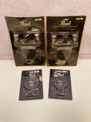 (2)珍珠IS-1216N机架汤姆支架和(2)GK-90汤姆支架遮蔽盖(NOS) — 第 1/4 张图片